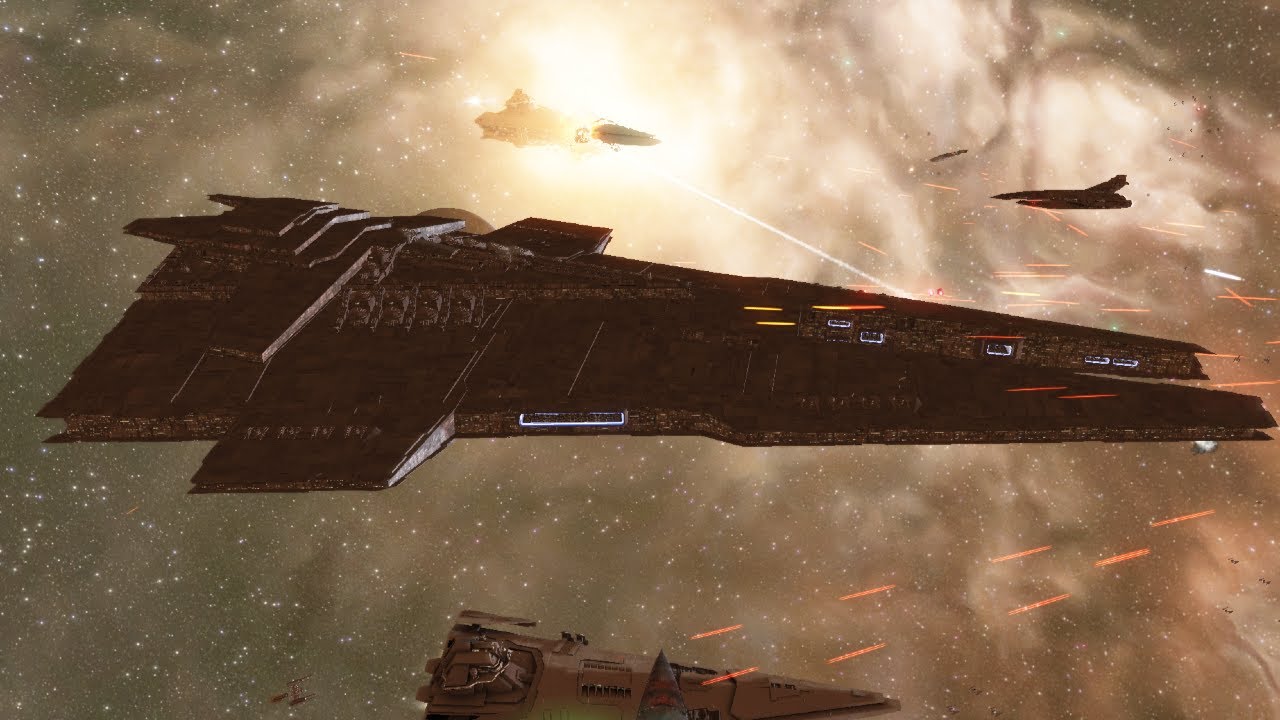 Star Wars: Ancient Sith Harrower Fleet VS Rebel Alliance - NPC Space Battle