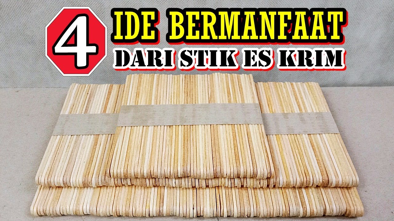 4 Ide Kreatif Bermanfaat dari Stik Es Krim