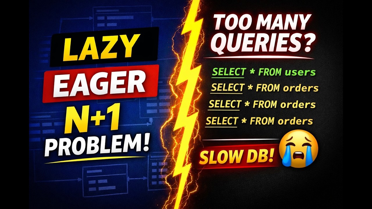 LAZY vs EAGER in JPA + N+1 Problem Explained (With Code) 🔥