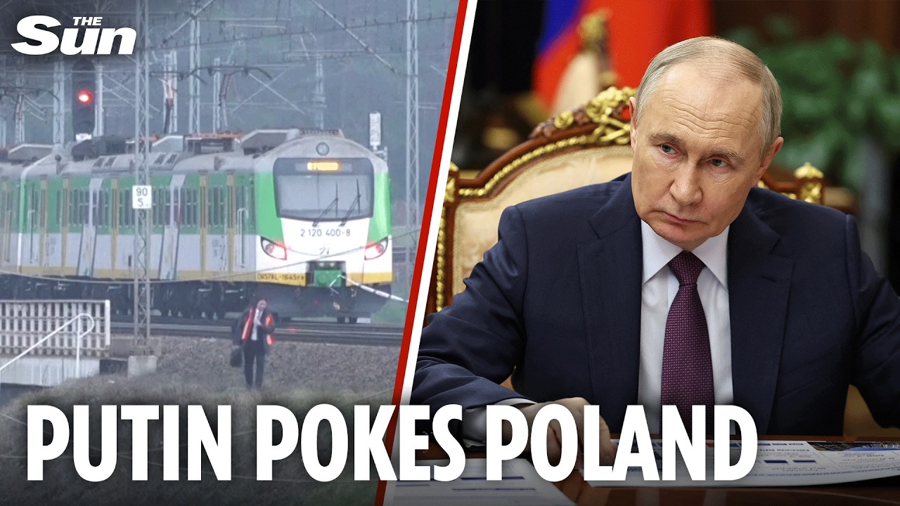 Putin's ‘preparing for WAR’ with huge explosion on Polish railway