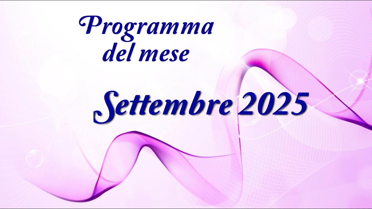 PROGRAMMA Settembre 2025