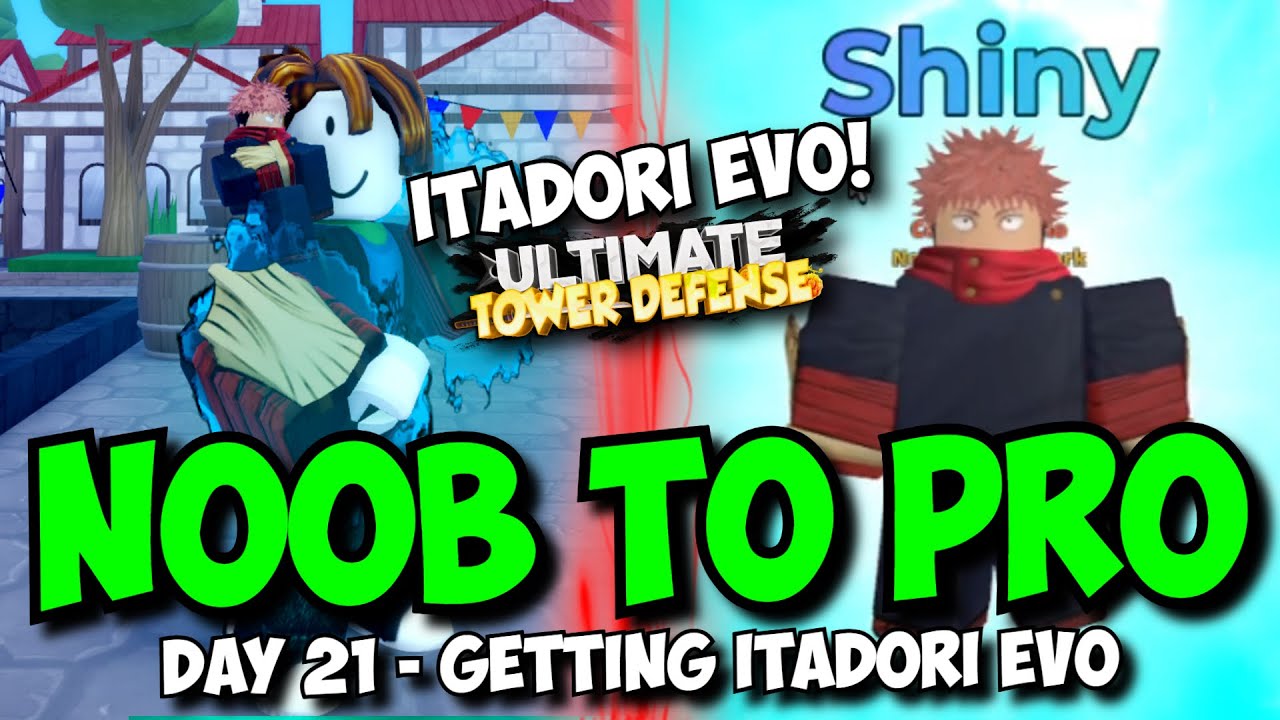 (День 21) Получаем ITADORI EVO и SAVIOR GUTS! Из новичка в профессионала в Ultimate Tower Defense...