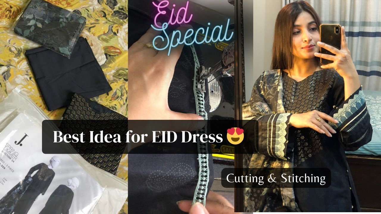 Elegant Design for EID Dress || special Eid outfit 2024 || Cutting & Stitching 🧵