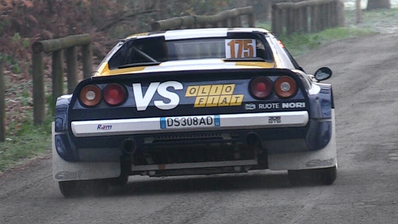 Ferrari 308 GTB Rally Group 4 - Loud V8 Sound In Action