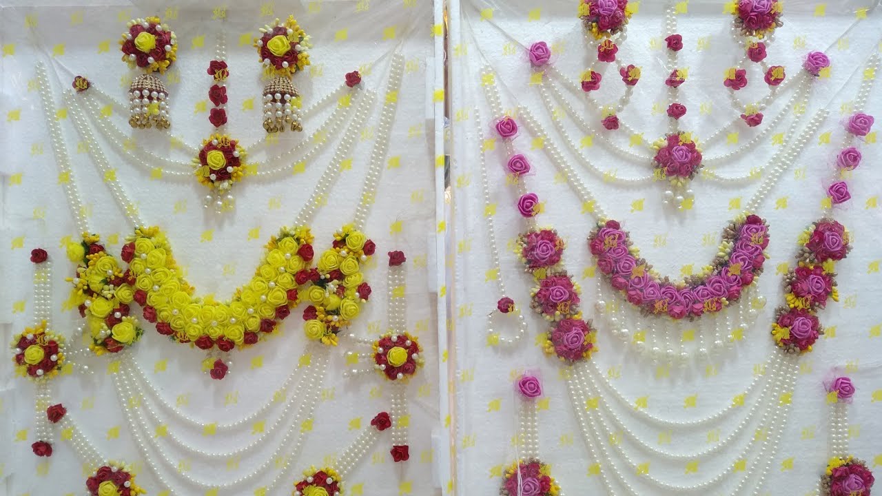 হলুদের গয়না অসাধারণ ডিজাইন খুবই খুবই সস্তায় মাত্র ১ ঘণ্টায় তৈরি করে দিবে হলুদের গয়না সেট