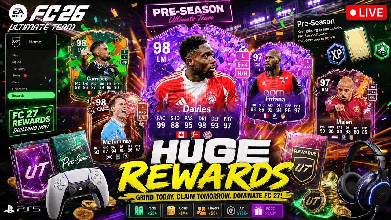 PRE-SEASON GRIND! Building FC 27 Rewards Through FC 26 LIVE!