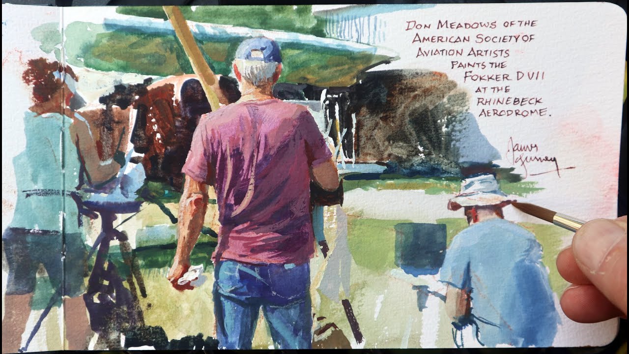 Artists Painting Airplanes