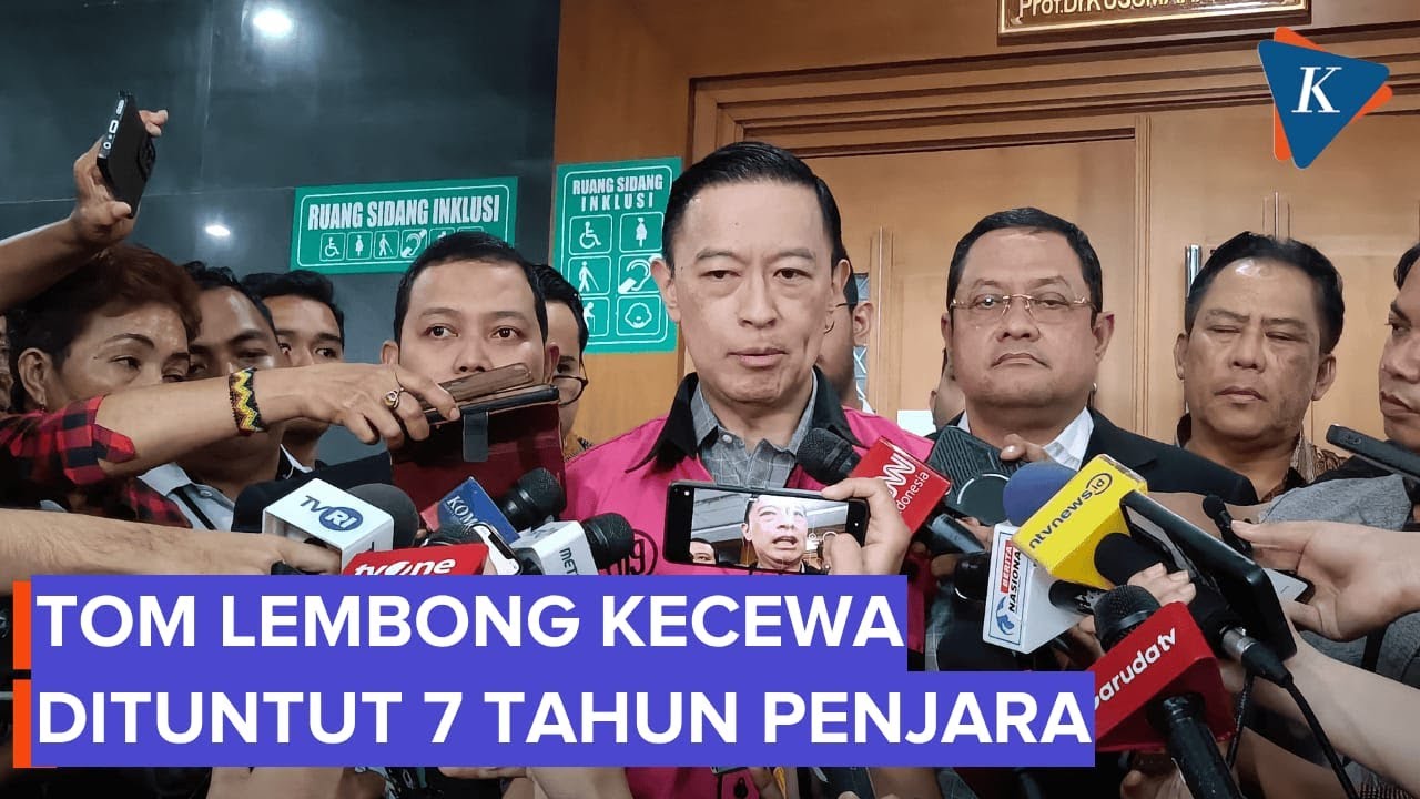 [FULL] Tom Lembong Kecewa Dituntut 7 Tahun Penjara: Saya Sudah Sabar Ditahan...