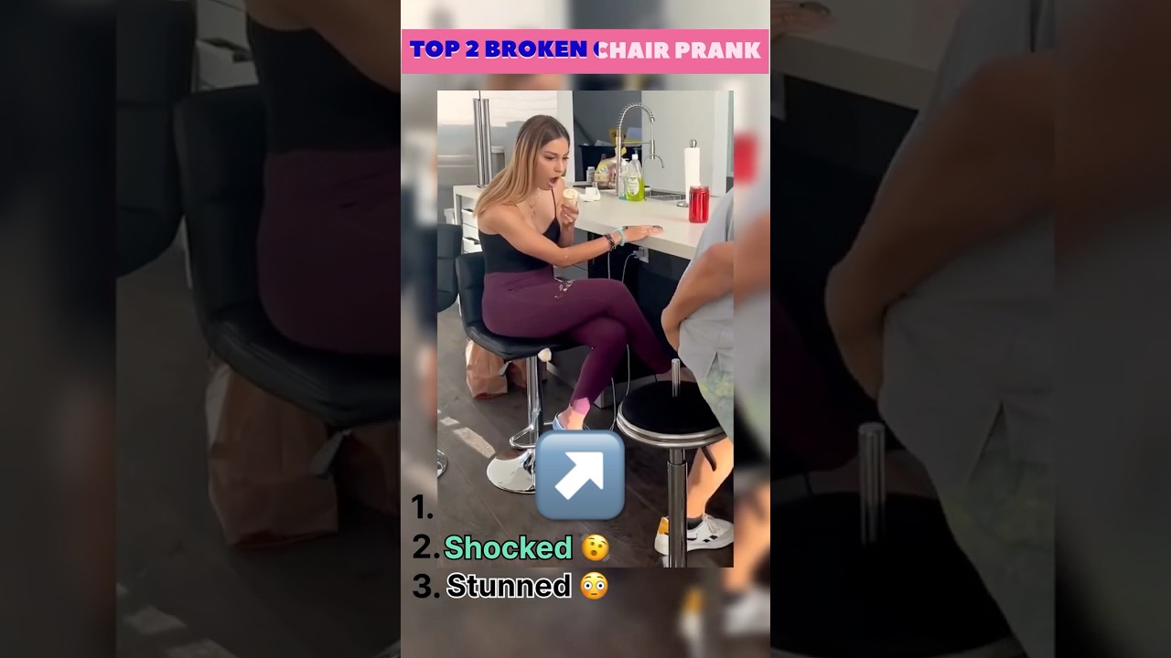 Her Reaction Is PRICELESS 🤯 Broken Chair Prank Goes HORRIBLY Wrong! #shorts #funny #prank
