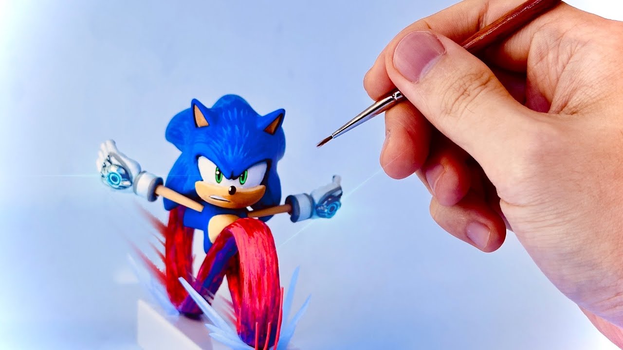 Создайте бегущего Соника с помощью Clay / Sonic Prime [kiArt]