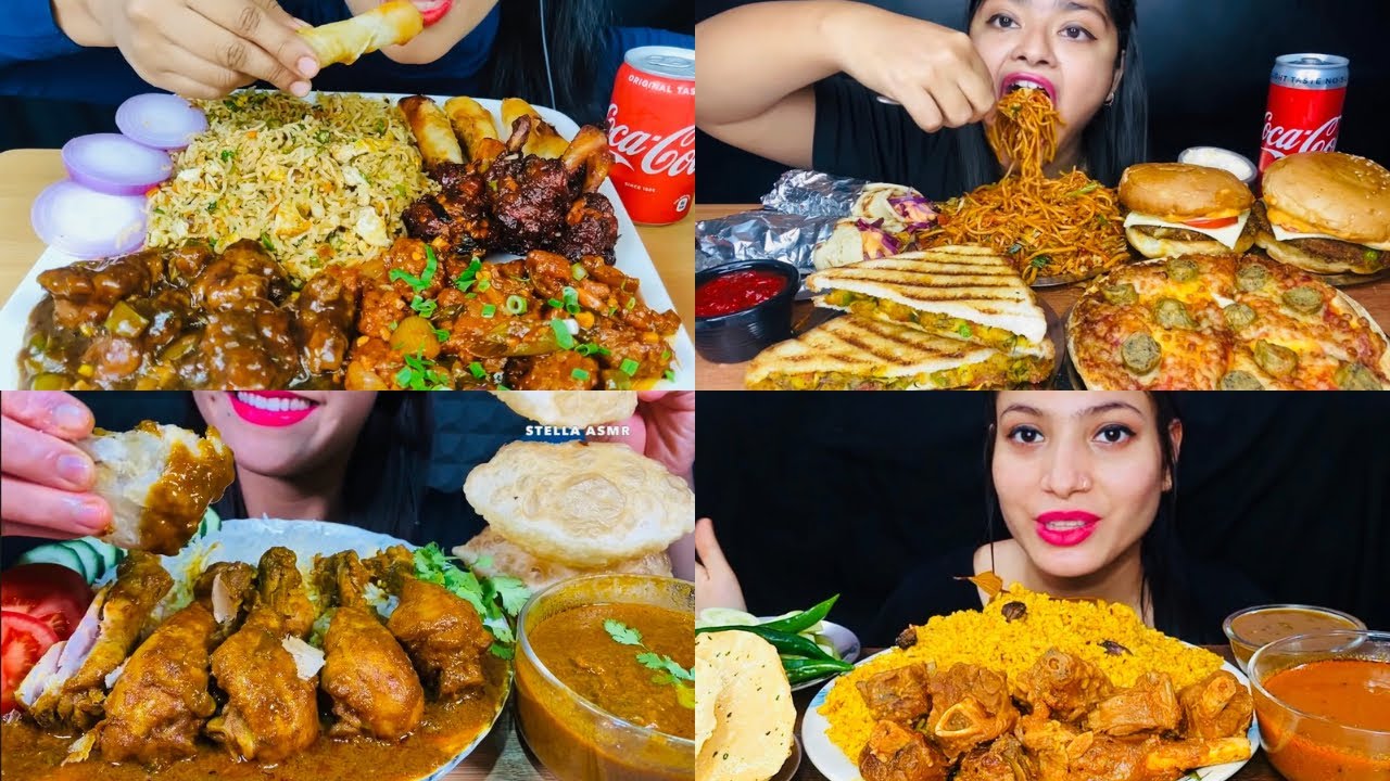 ASMR 🔥EATING CHINESE FOOD STREET FOOD AND HOMEMADE FOOD🤤ASMR MUKBANG COMPILATION 