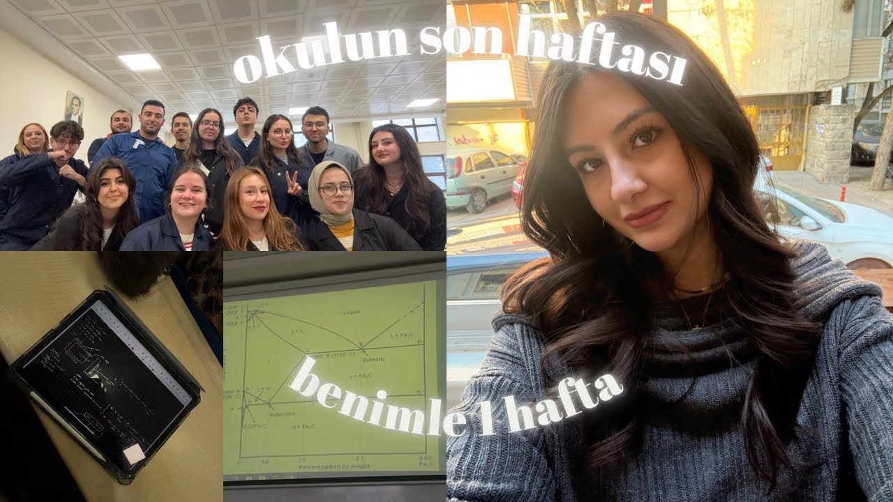benimle güz döneminin son haftası | dersten kaldık, son lab günü, gazi üni 🤍📚👷🏻‍♀️