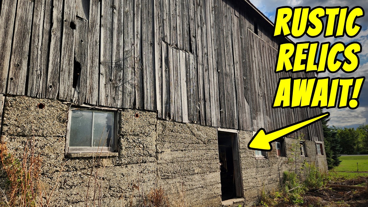 Digging for Treasures in a 140 YEAR OLD BARN & ABANDONED Antique Store - Round 2!