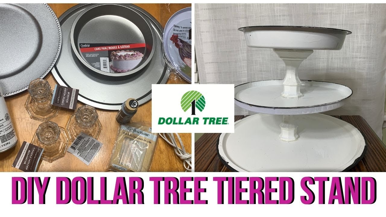 FARMHOUSE DECOR DIY | DOLLAR TREE DIY | THREE TIER TRAY | DOLLAR TREE DECOR | JESS LIVING LIFE