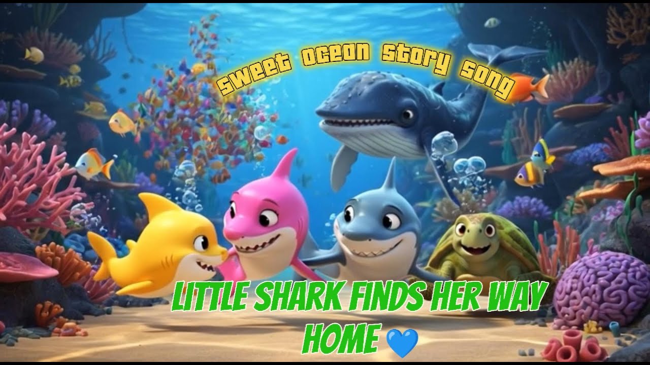 Little Shark Finds Her Way Home 💙 | Sweet Ocean Story Song