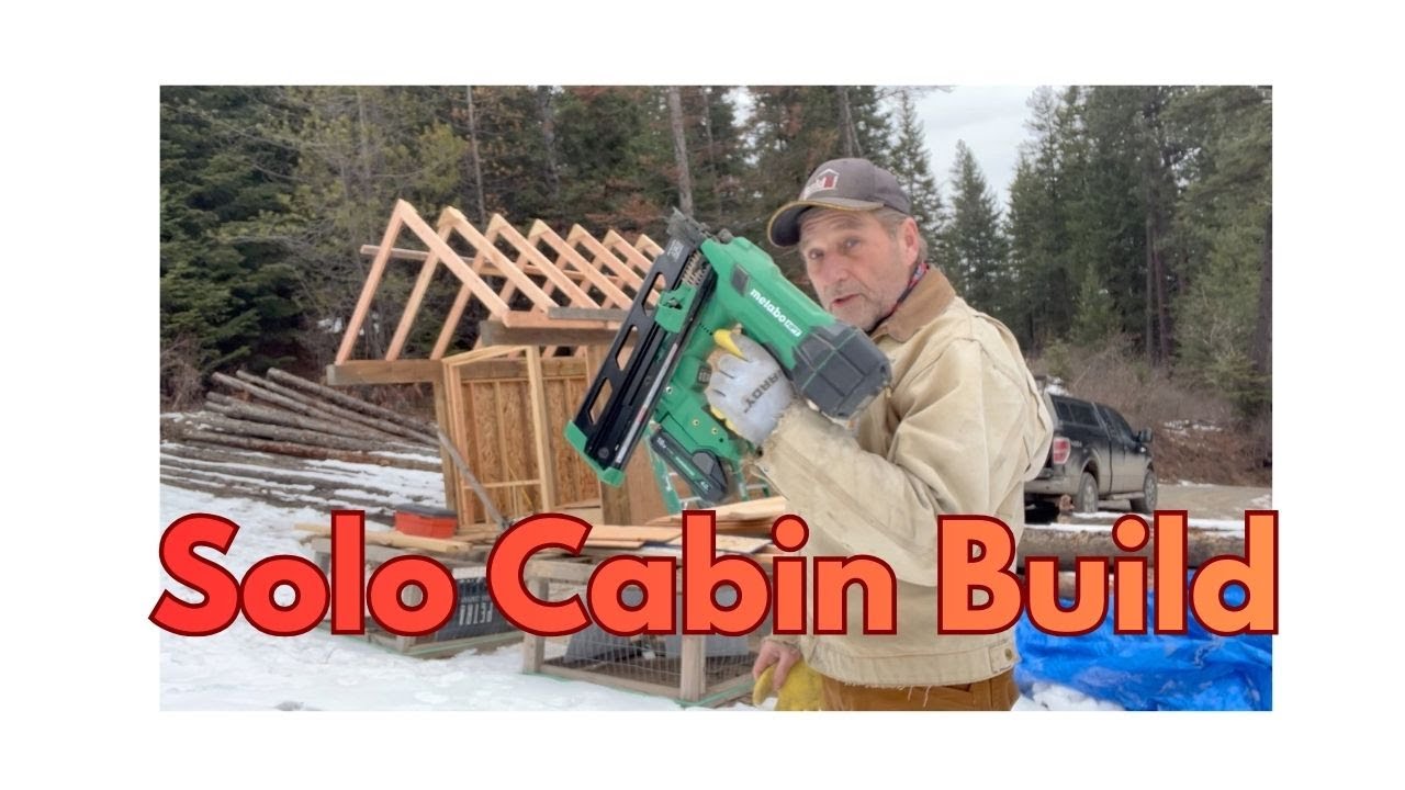 Solo Cabin Build 4, Sheeting the Roof