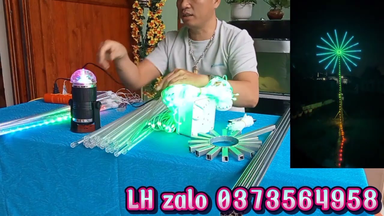 Đèn pháo hoa ngoài trời điều khiển từ xa siêu đẹp