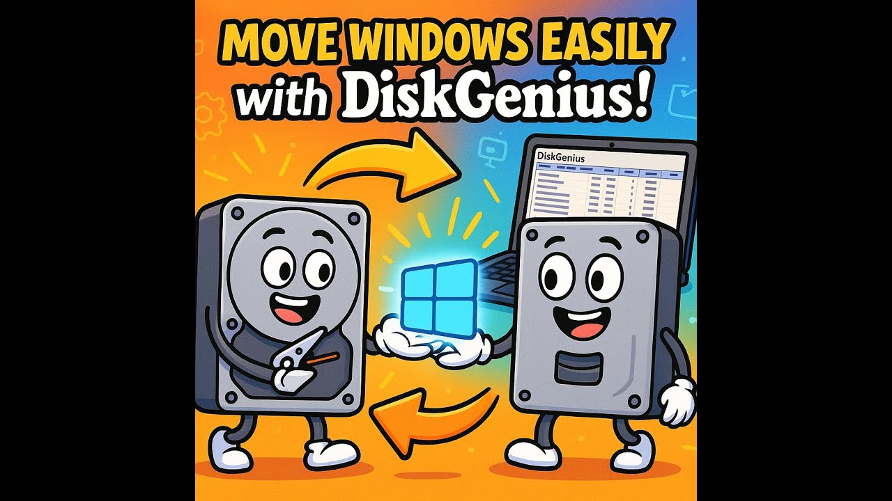Migrate windows to another drive for free with DiskGenius