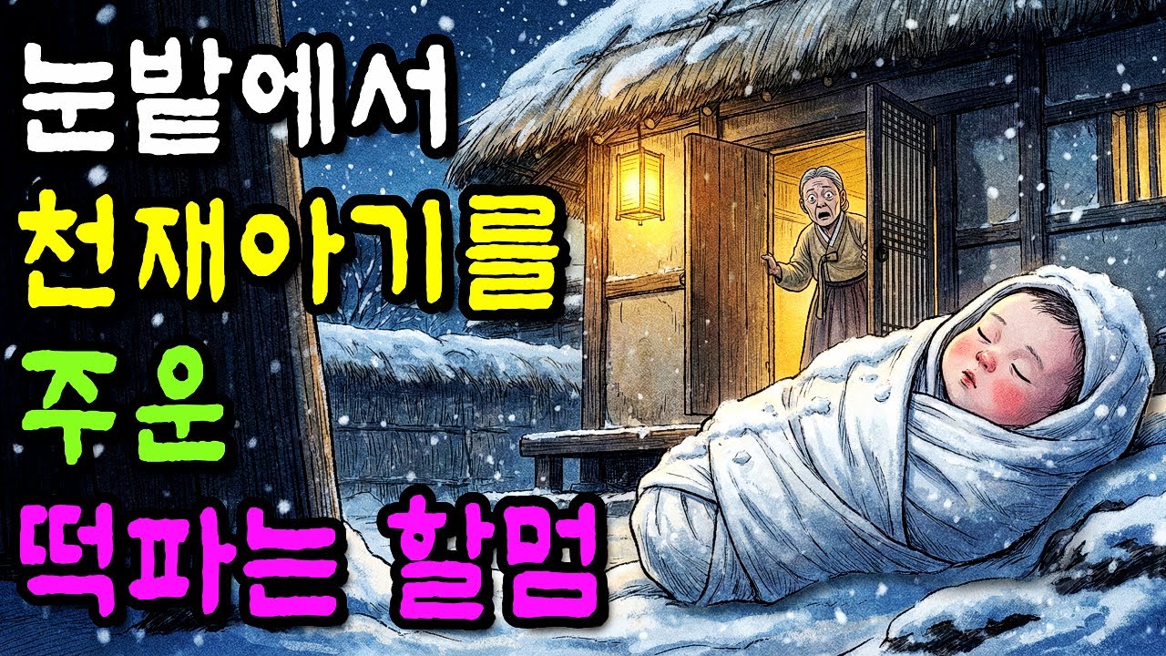 눈밭에 버려진 천재아기를 주운 떡장수 할멈 | 야담·민담·전래동화·옛날이야기·오디오북