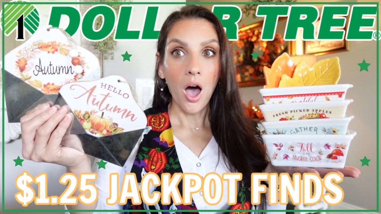 *JACKPOT* DOLLAR TREE HAUL | Brand New $1.25 Fall Finds | Huge $90+ Haul