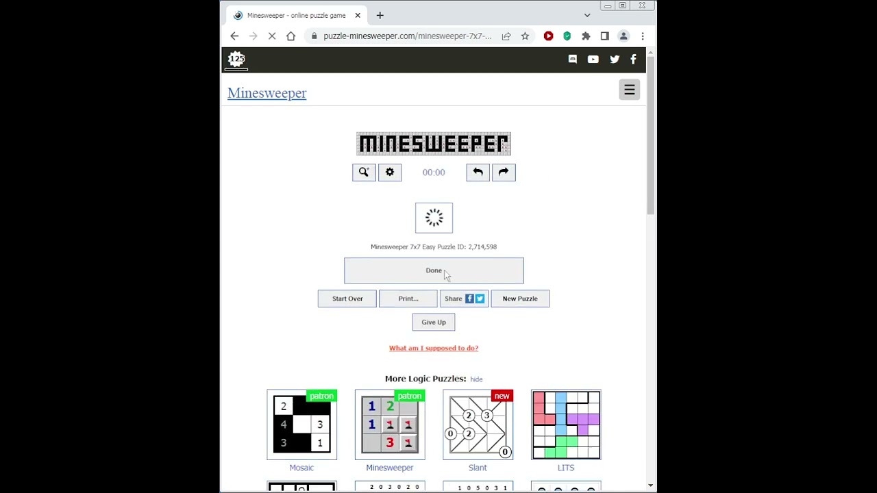 Minesweeper logic puzzle solves
