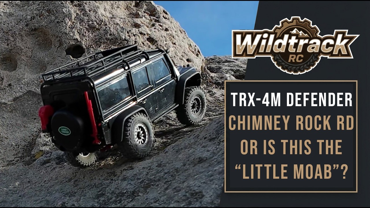 Traxxas TRX4M Defender 110 crawling around where the big boys usually play - little Moab