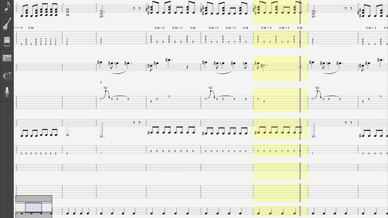 Trip innocent of D- Guitar/Bass TAB
