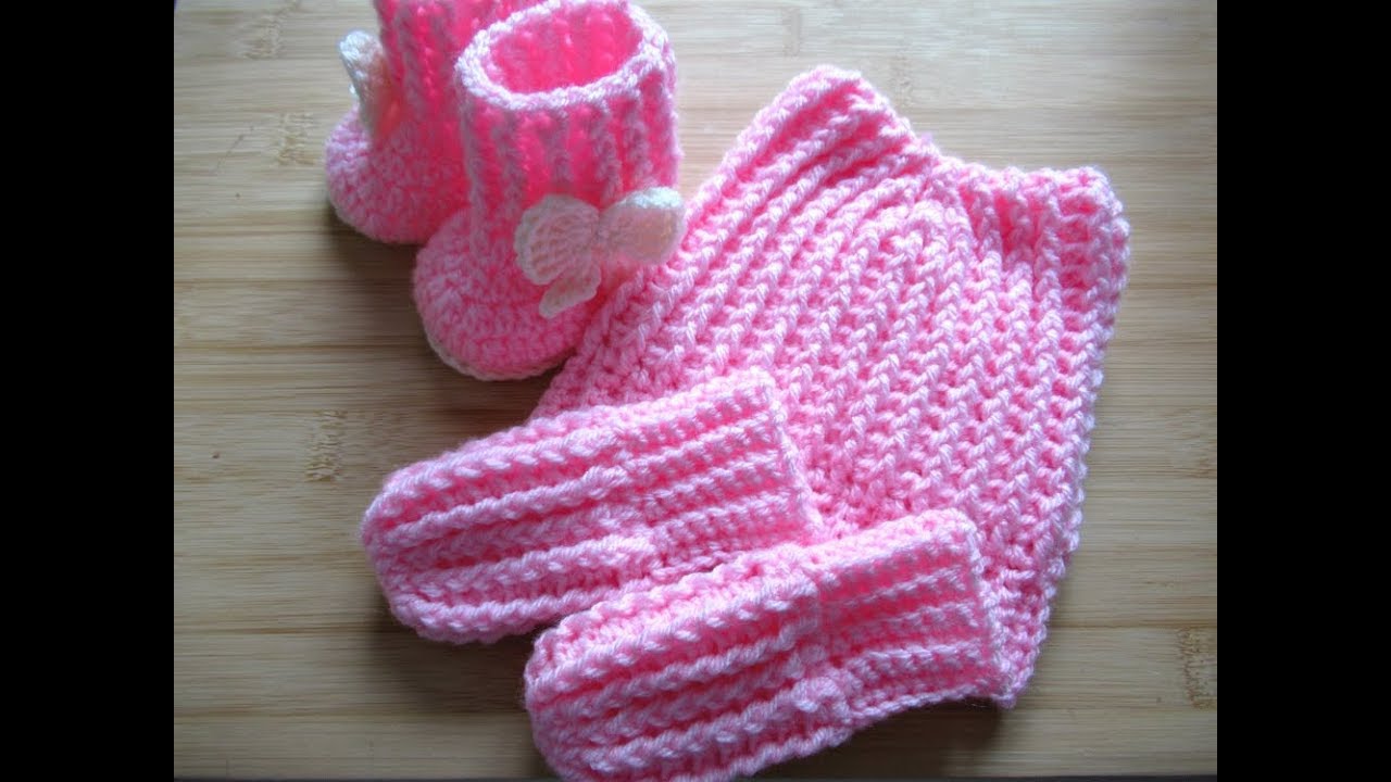 Mitones Guantes para bebé de ganchillo Manoplas subtitulos en Español Happy Crochet Club