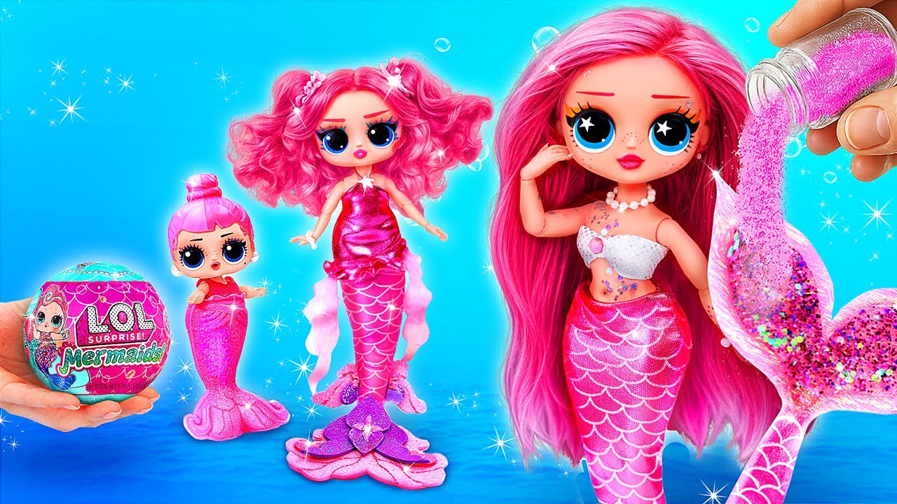Mermaid Makeover Crafts! 8 DIYs for L.O.L. Dolls