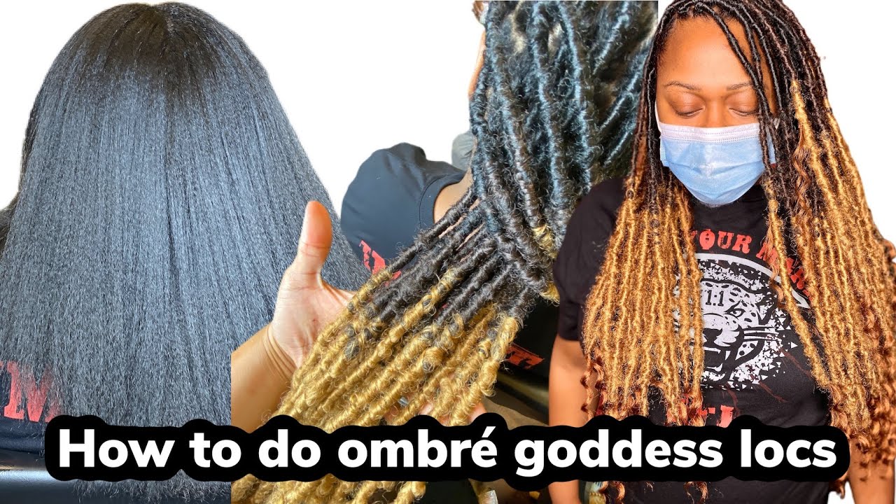 HOW TO DO OMBRE GODDESS LOCS ON THICK HAIR ‼️