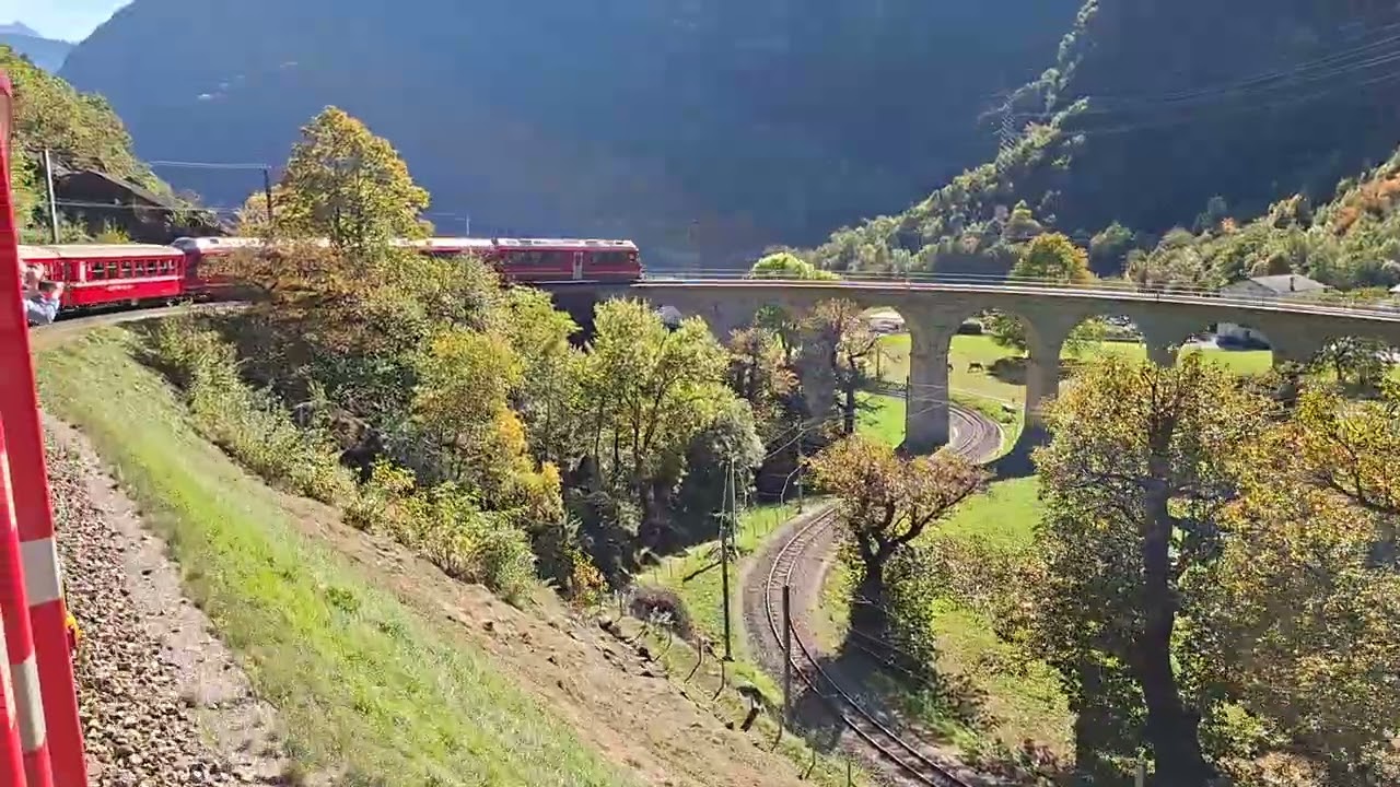 Rhätische Bahn Brusio Spiral traversal 11/10/25