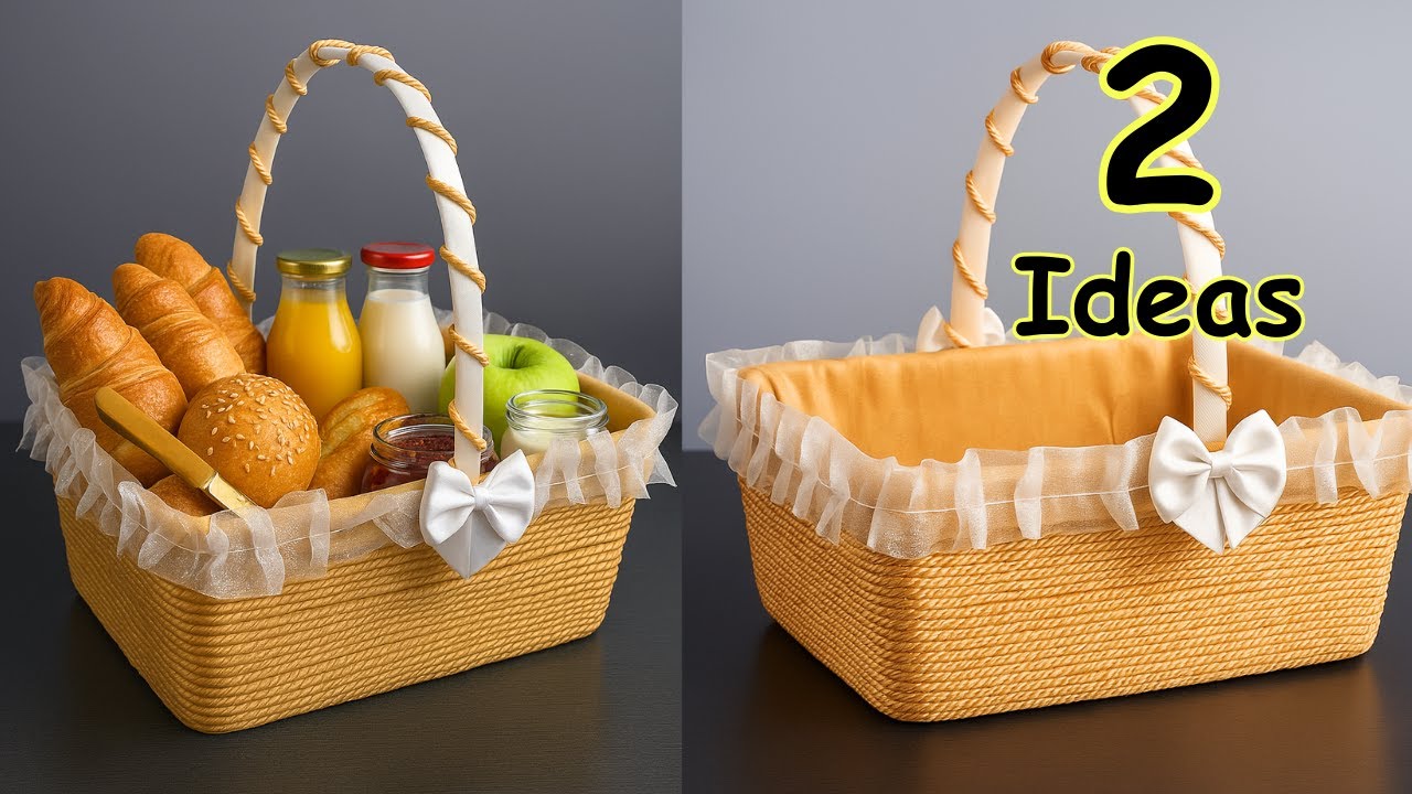 Easy PICNIC Basket Tutorial for Beginners // DIY Storage Box !
