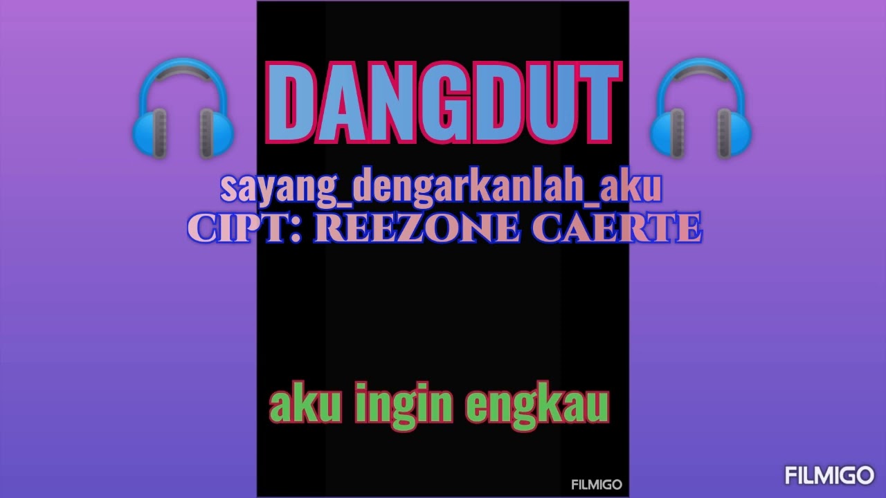 Sayang dengarkanlah aku - reezone caerte (Tanpa vokal) #hiburan#music#dangdut#karaoke#reels