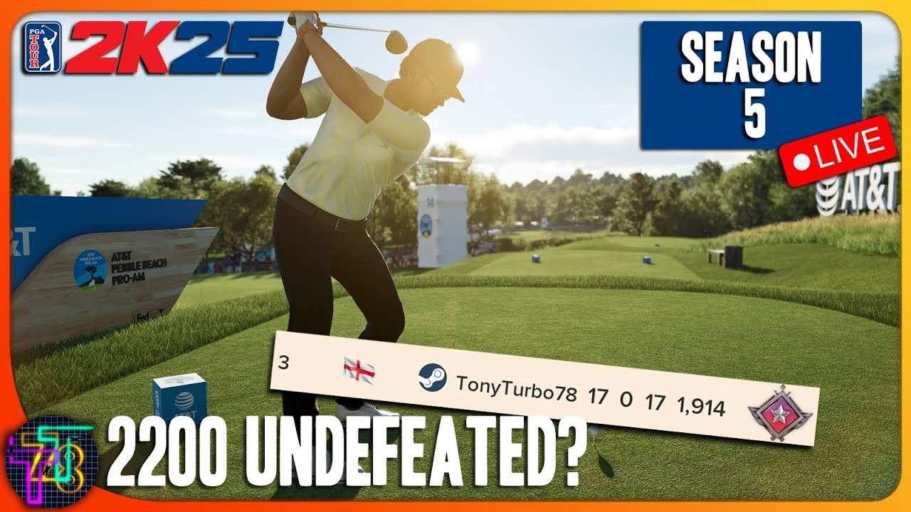 LIVE 🔴PGA Tour 2k25 | Season 5 Is Here | Can We Go All Season UNDEFEATED Challenge?