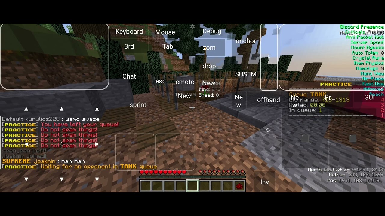 تجربه ميتيور كلاينت (هاك) meteor client (hack)