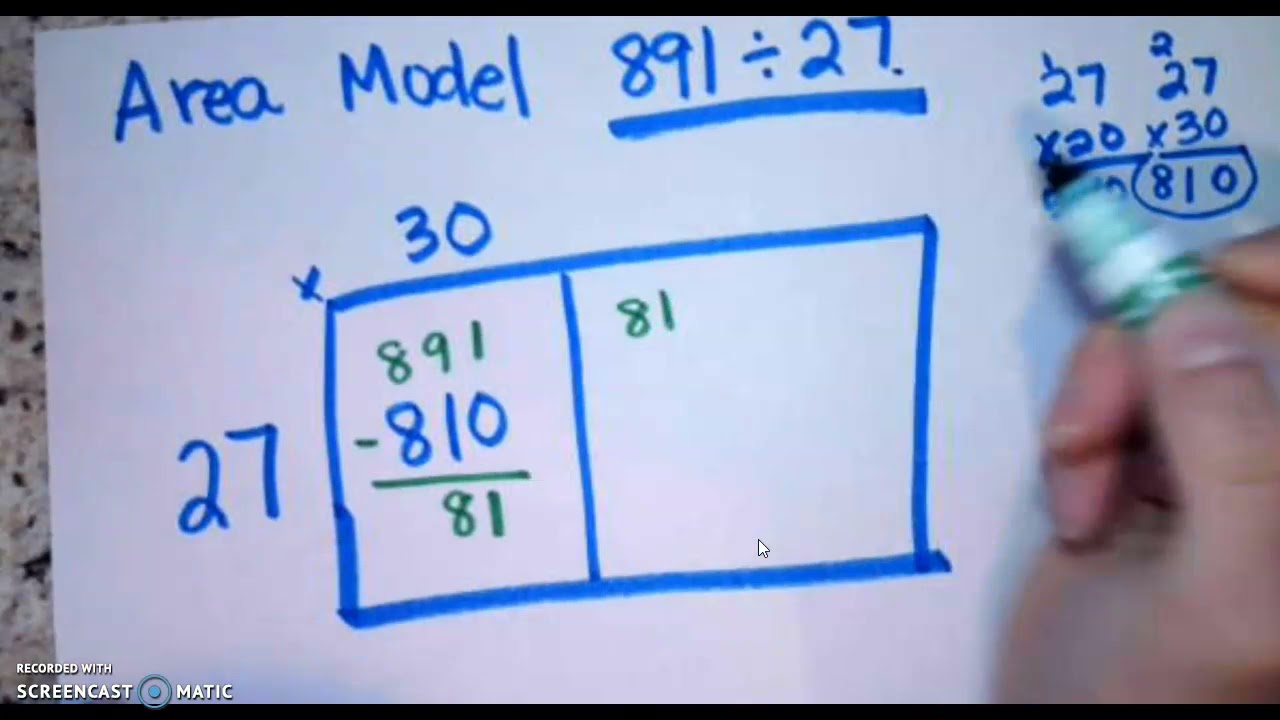 Solving Multidigit Division Problems with the Area Model