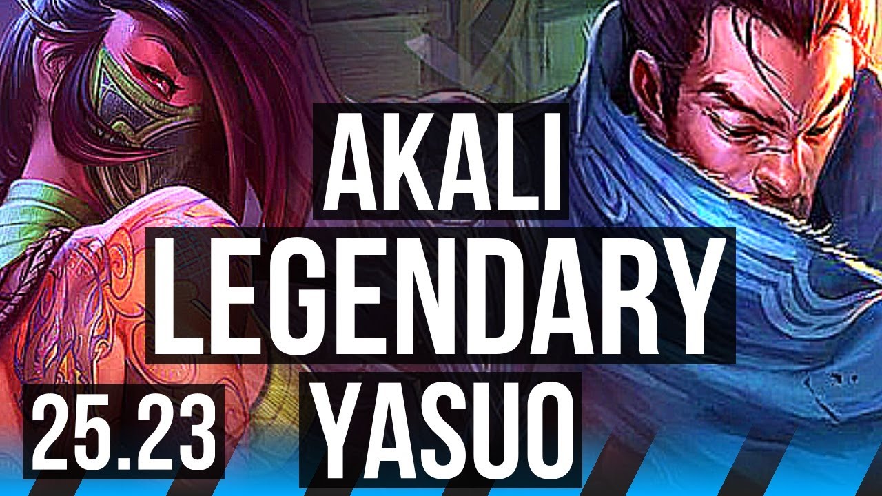 AKALI vs YASUO (MID) | 11/2/11, Legendary | BR Grandmaster | 25.23