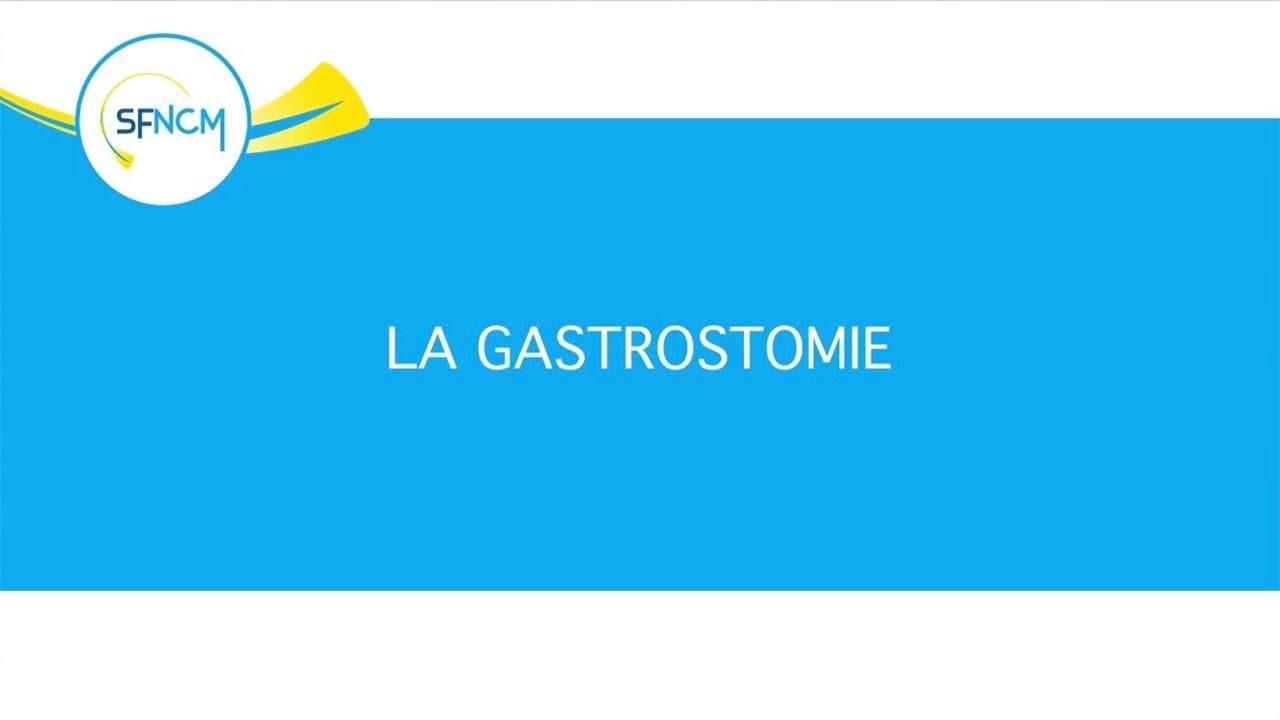 Nutrition entérale : gastrostomie