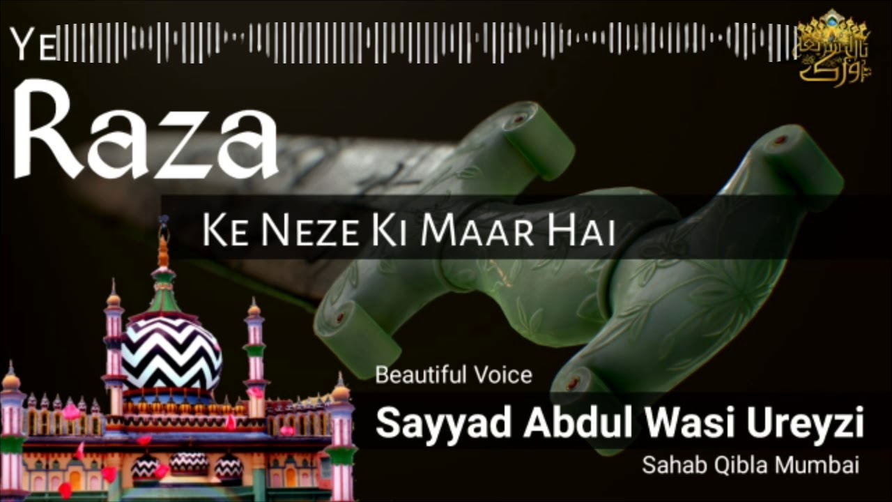 Wo Raza Ke Neze Ki Maar Hai || Sayyed Abdul Wasi Qadri Sahab || Tajushshariah Network
