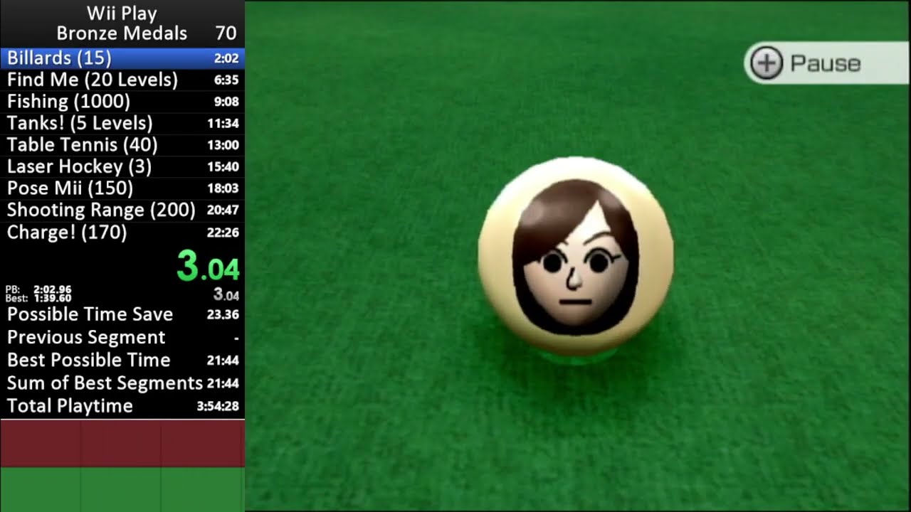 Wii Play All Bronze Medals in 21:41