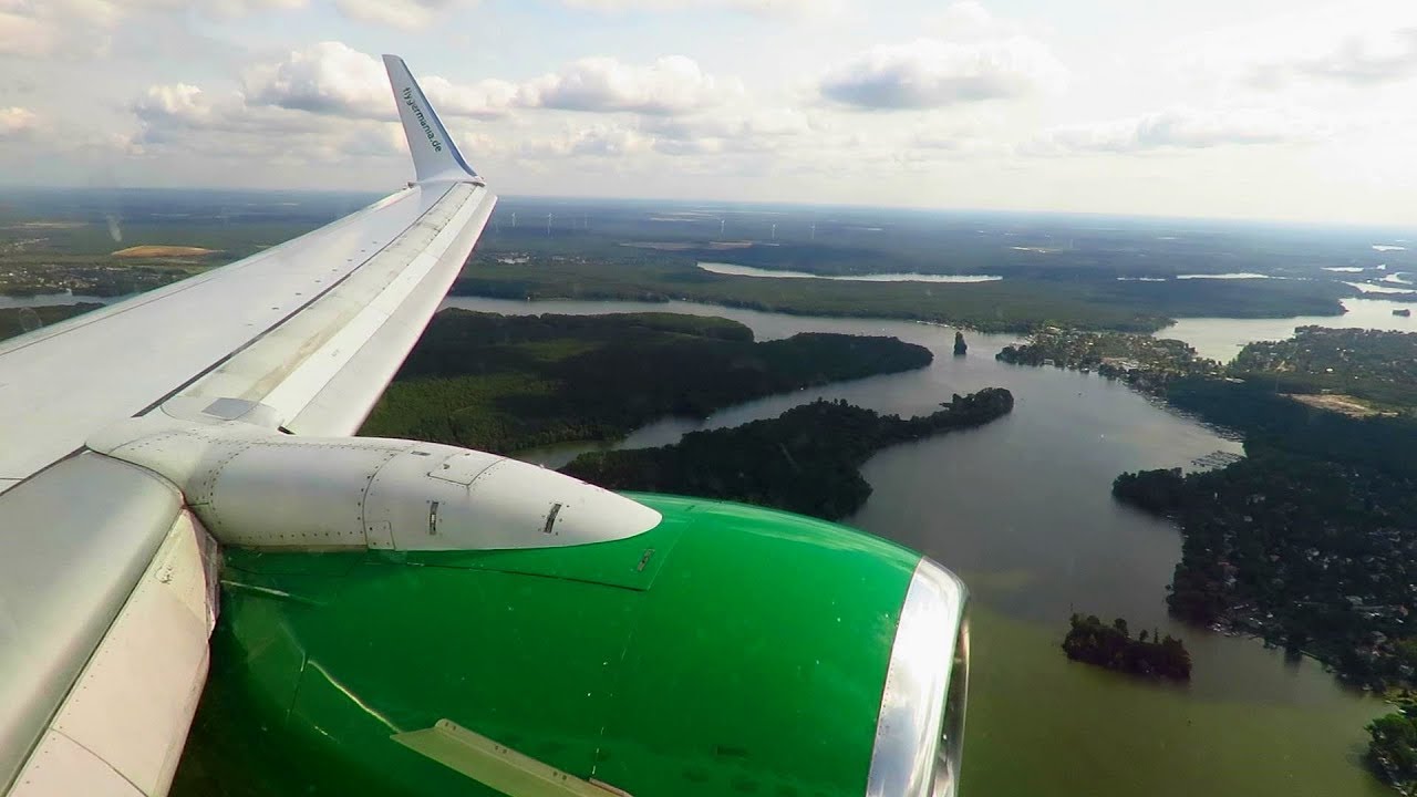 Germania Boeing 737-700 Wing View Landing at Berlin Schönefeld Airport (SXF)!