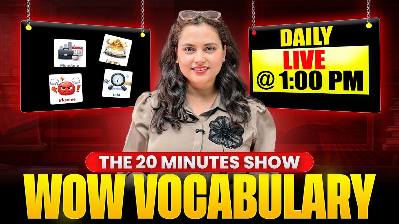WOW VOCAB #22 | Daily Vocab Power Dose 💥 | Improve Your VOCAB in 20 Minutes | Rupam Chikara Ma'am