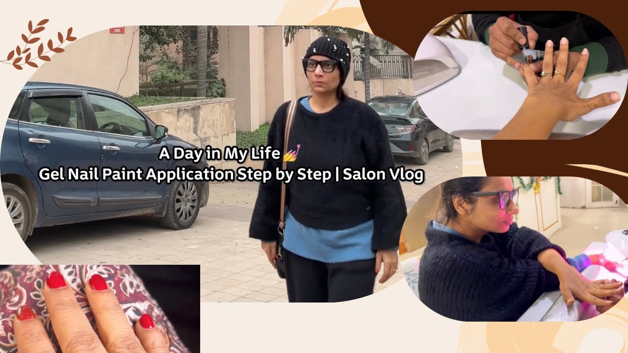 I went to the salon to get gel nail paint done and complete process step by step! 