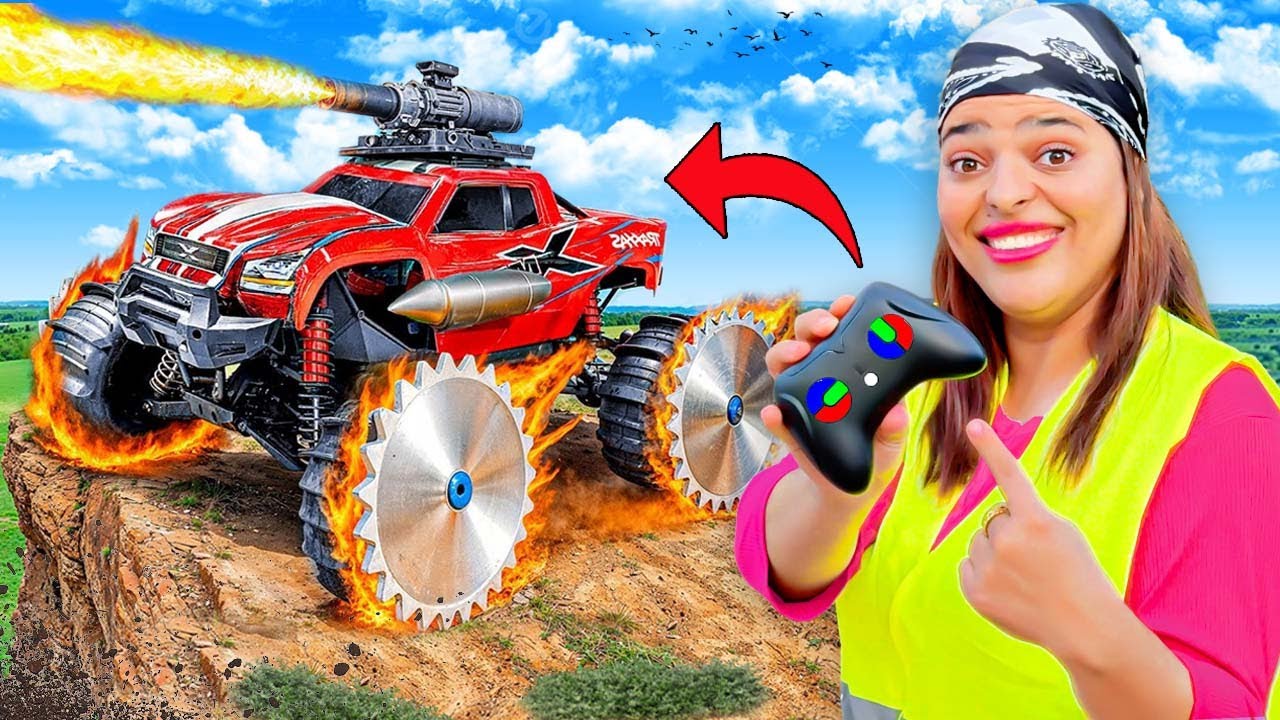 أخيرا..حولنا سيارة إبننا يانيس‼️إلى سيارة خارقة 😱للفوز بـ 1000 دولار!