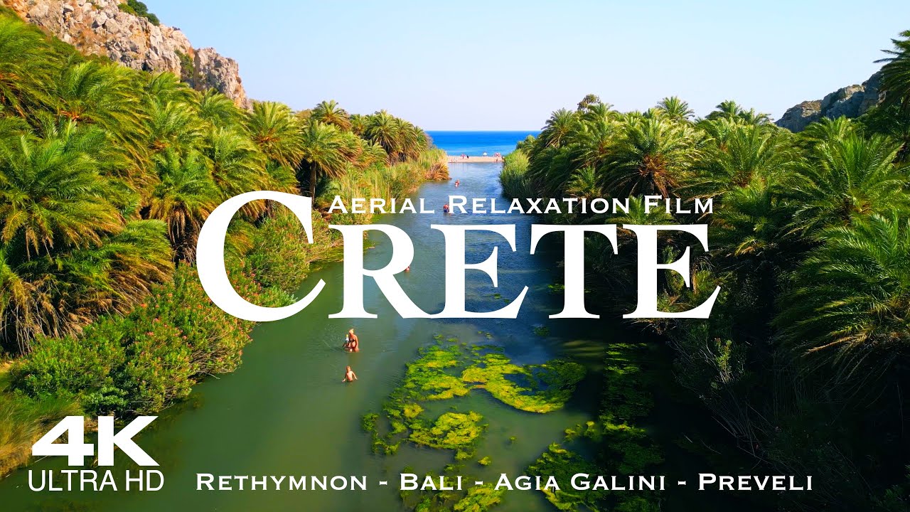 [4K] CRETE 2026 🇬🇷 Kreta - 3 HOUR Drone Aerial of Rethymnon, Bali & Agia Galini | Greece Creta Κρήτη