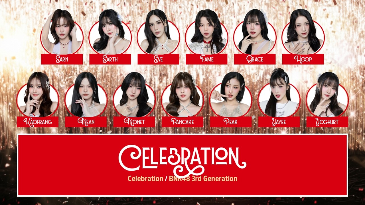 BNK48 – Celebration [Color Coded Lyrics TH/RM/EN]