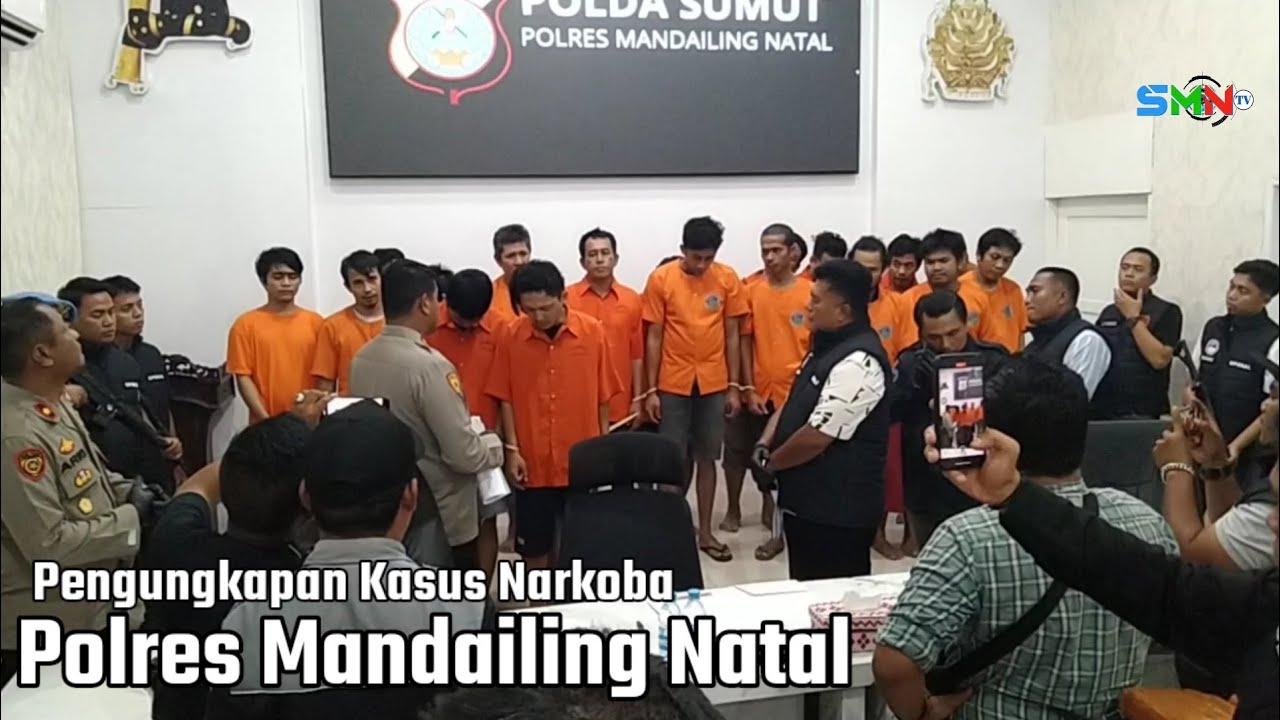 Belasan orang tersangka kasus narkoba berhasil diungkap Polres Mandailing Natal