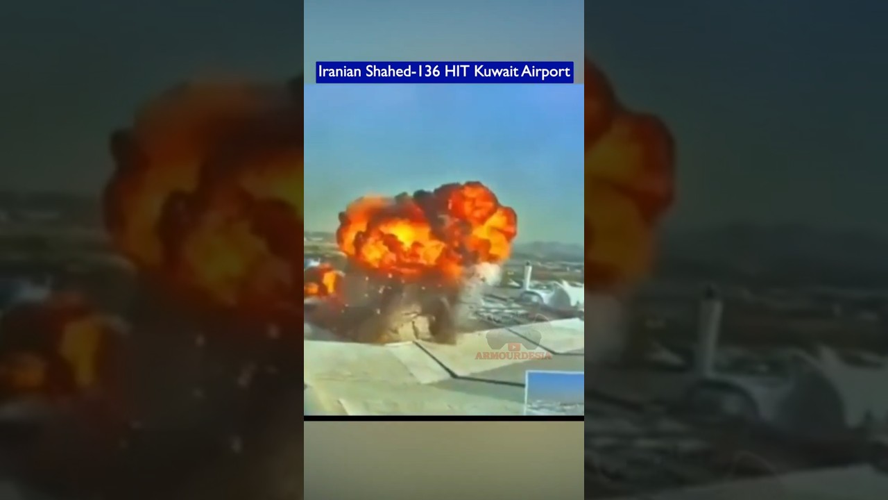 Iranian Shahed-136 Strikes Kuwait International Airport Terminal!!