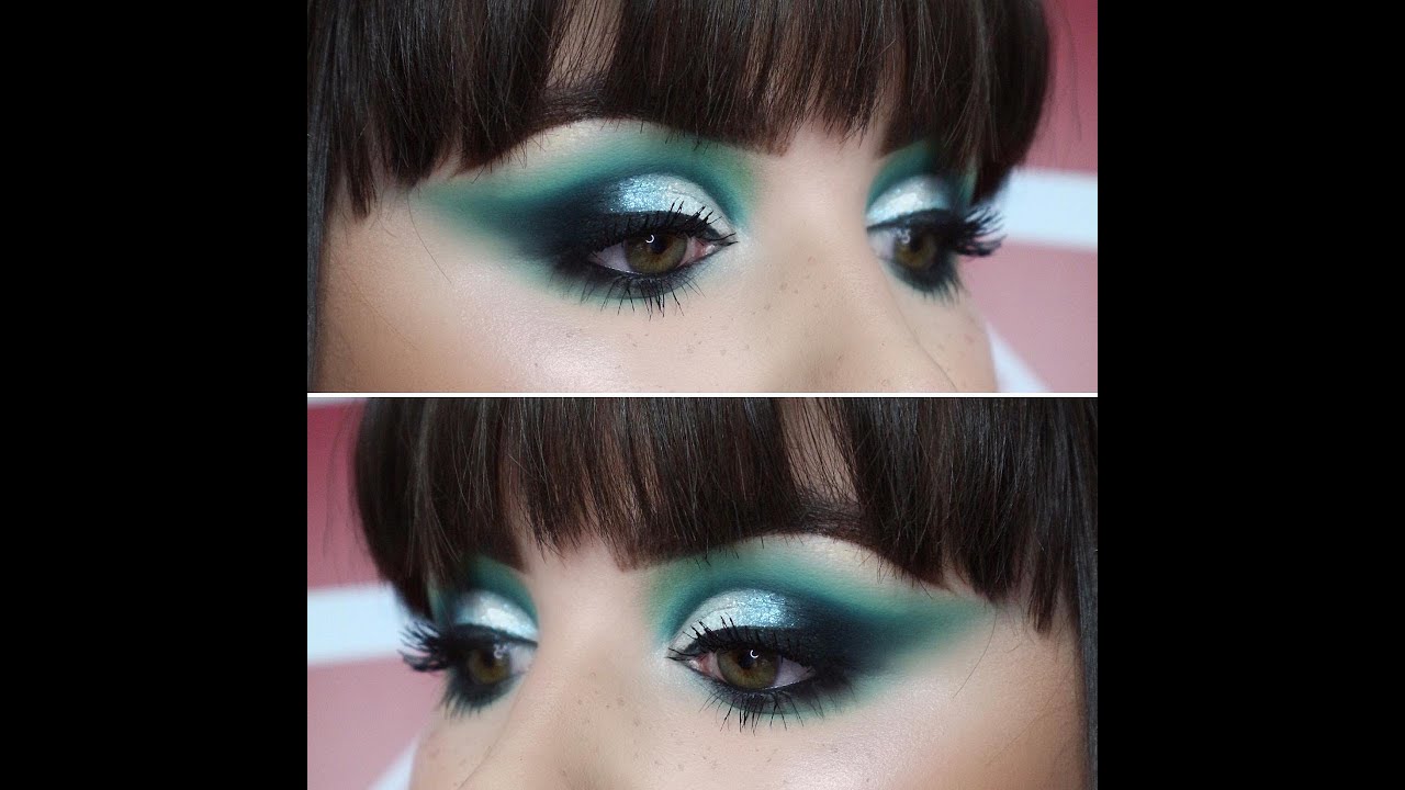 Blue/green blown out eyeshadow