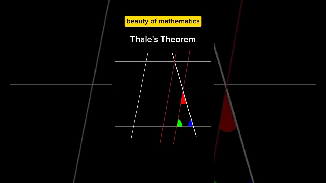 Proof of Thale's Theorem | #maths #mathematics #matem&aacute;tica #thalestheorem